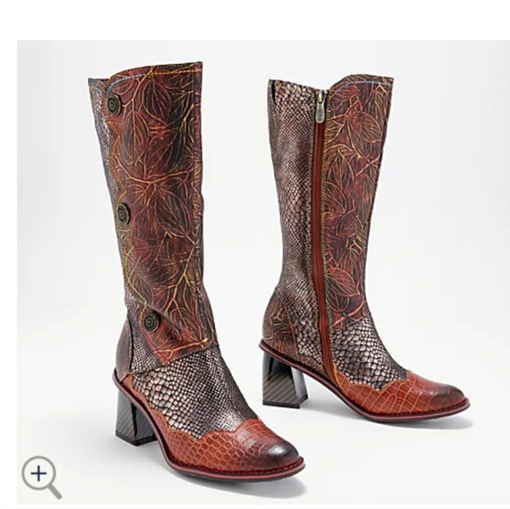 L'Artiste by Spring Step Leather Tall Shaft Boots-